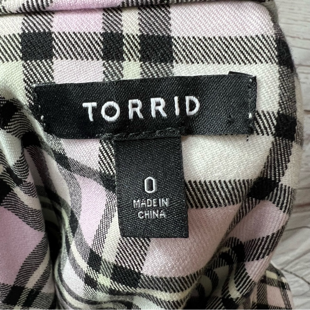 Nwot Torrid Flannel Hooded Anorak - Picture 8 of 8